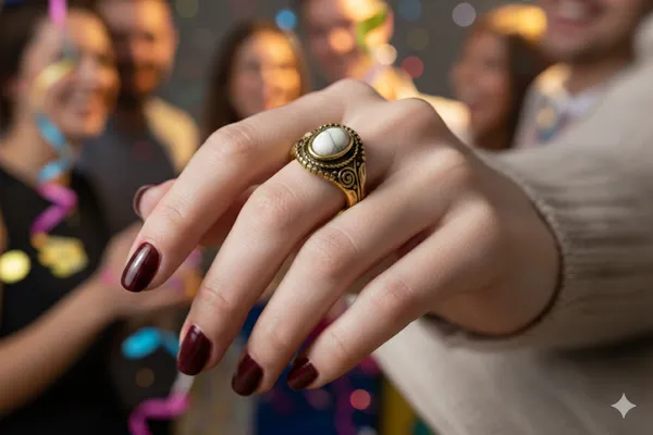 Antique_Gold_Lunar_Marble_Ring_For_Women